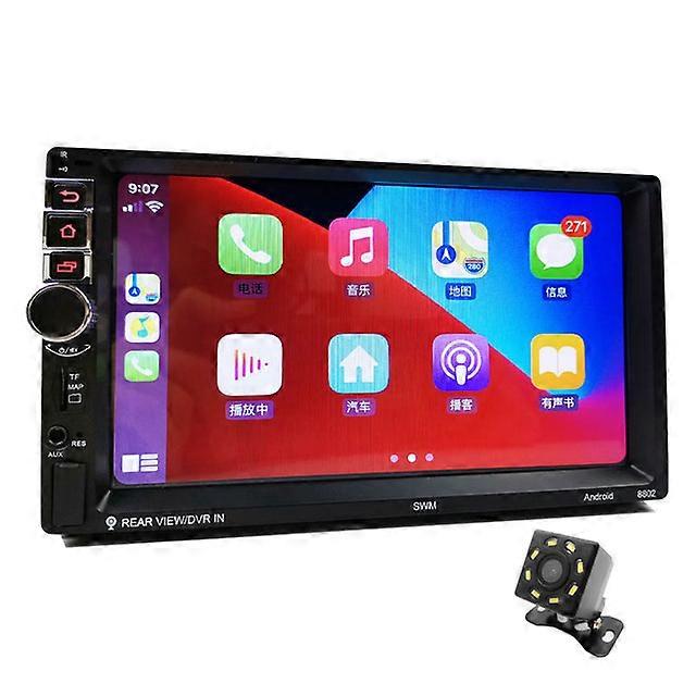 2 Din Android Car Radio Wireless Carplay Android-Auto Bluetooth RDS GPS Navigation Wifi USB TF Multimedia Player Head Unit 8802