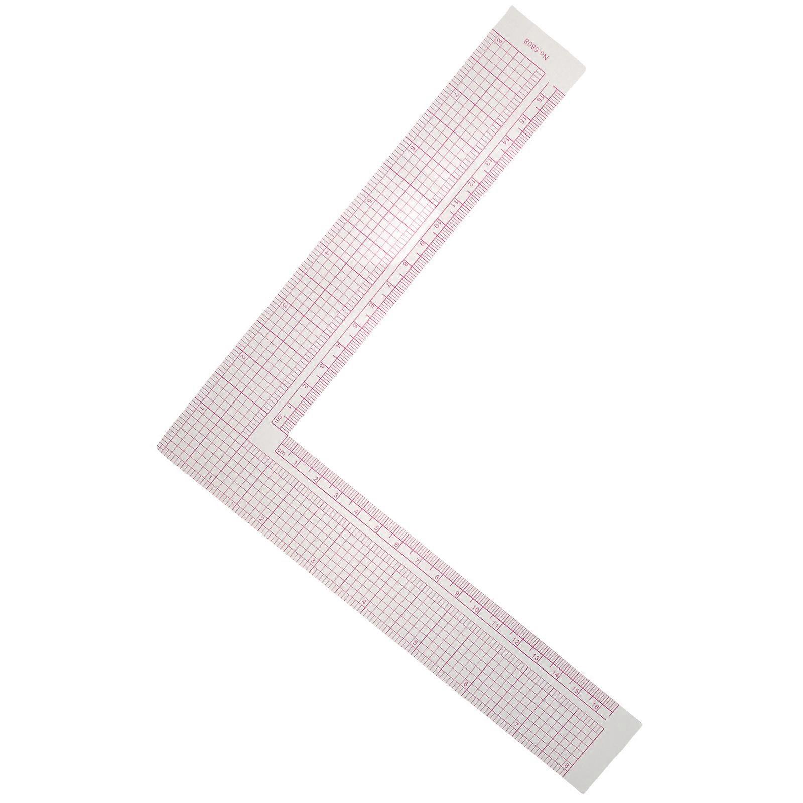 Practical Sewing Measuring Ruler Metal L Square Curve Ruler Garment Making Tool