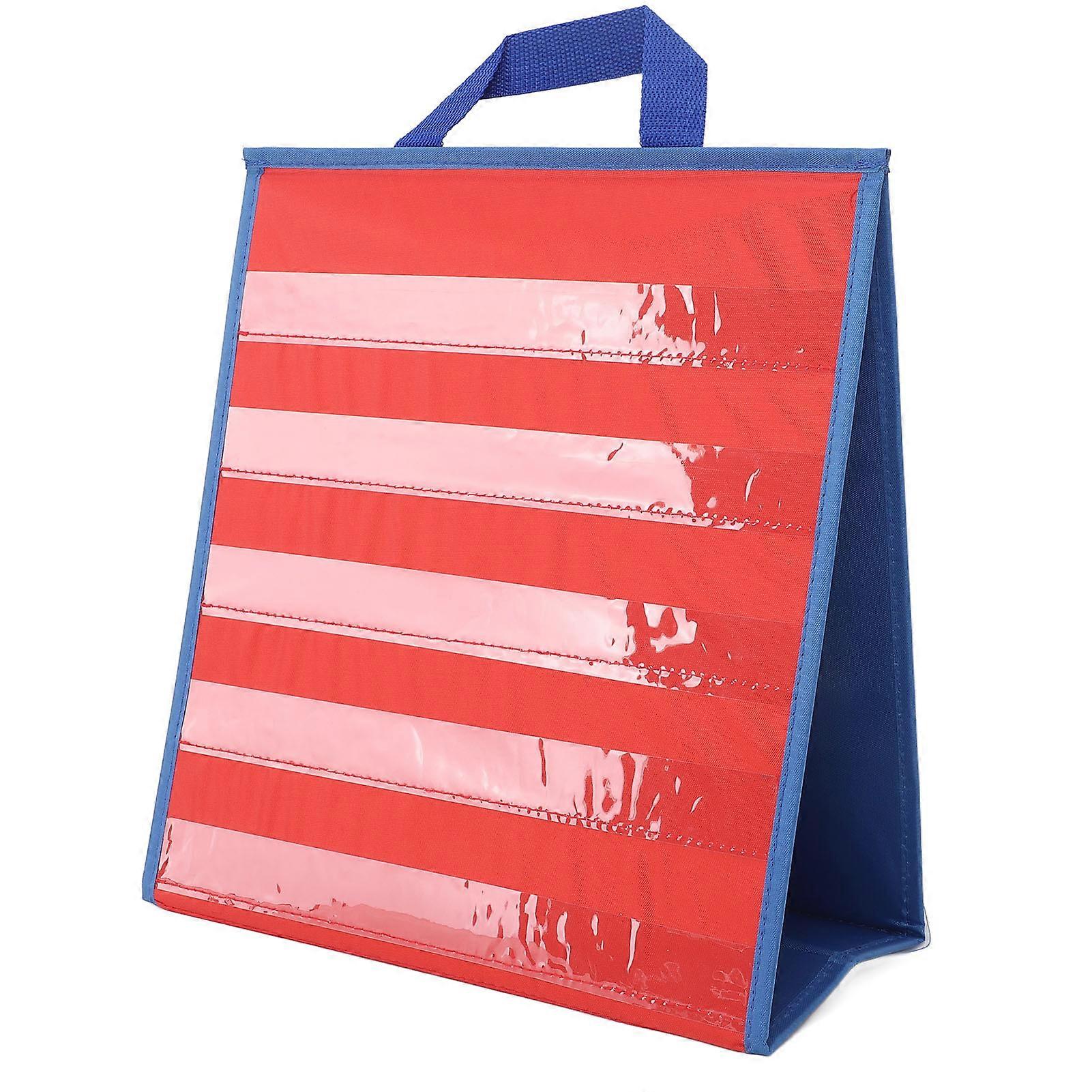 Tabletop Pocket Chart Transparent Tabletop Teaching Pocket Chart Foldable Double Side Self Standing Math Pocket Chart