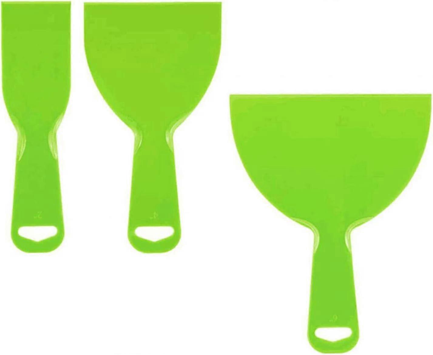 Multifunctional 3 Pcs Putty Knives Flexible Paint Wallpaper Scraper Construction Tool for Window Decals Wallpaper Baking