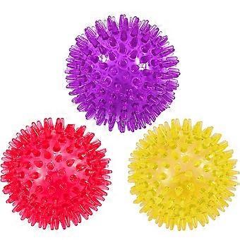 Set Of 3 Squeaky Dog Balls 6.5 Cm