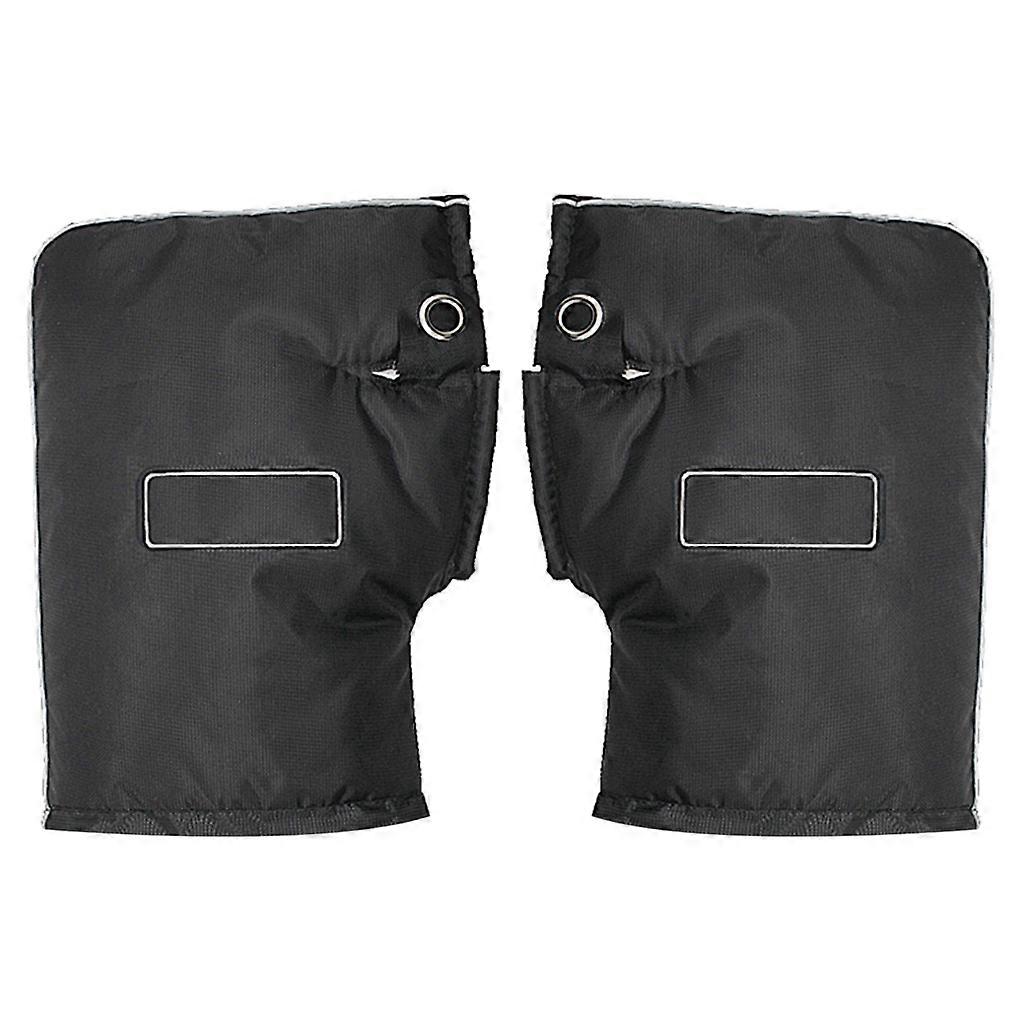 牛のRainsealのオートバイのバイクのハンドルバーのマフ熱厚いマフの黒