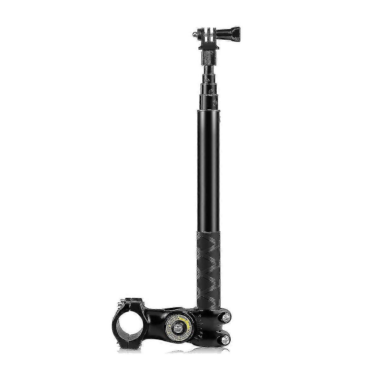 Motorcycle Bicycle Handlebar Fixture Phone Camera Mount Bracket Adapter & Monopod Stand Fit For Insta 3