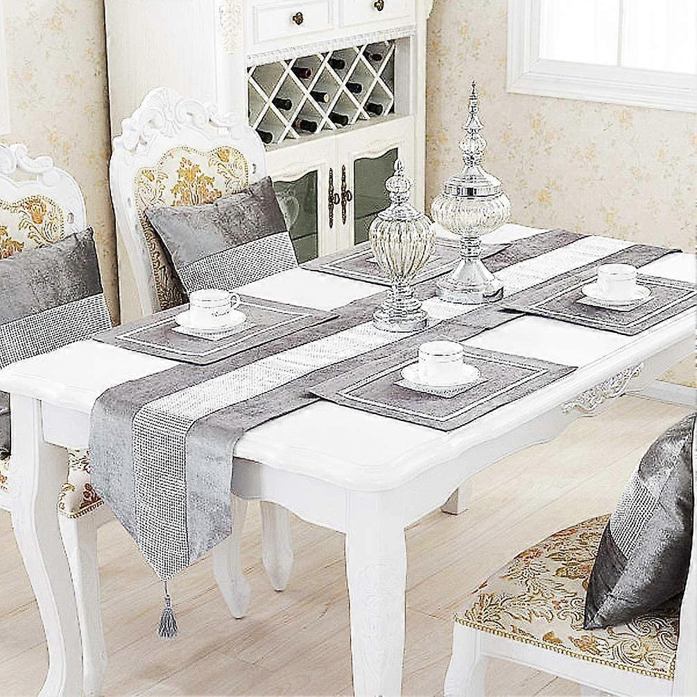 13x84 inch Table Runner with Sequined Rhinestone, Elegant Table Decoration