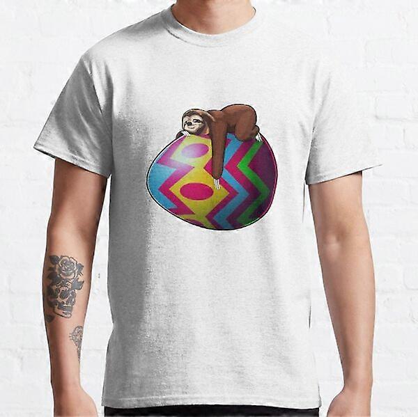 Sloth Easter Bunny Egg Classic T-Shirt-RK10299