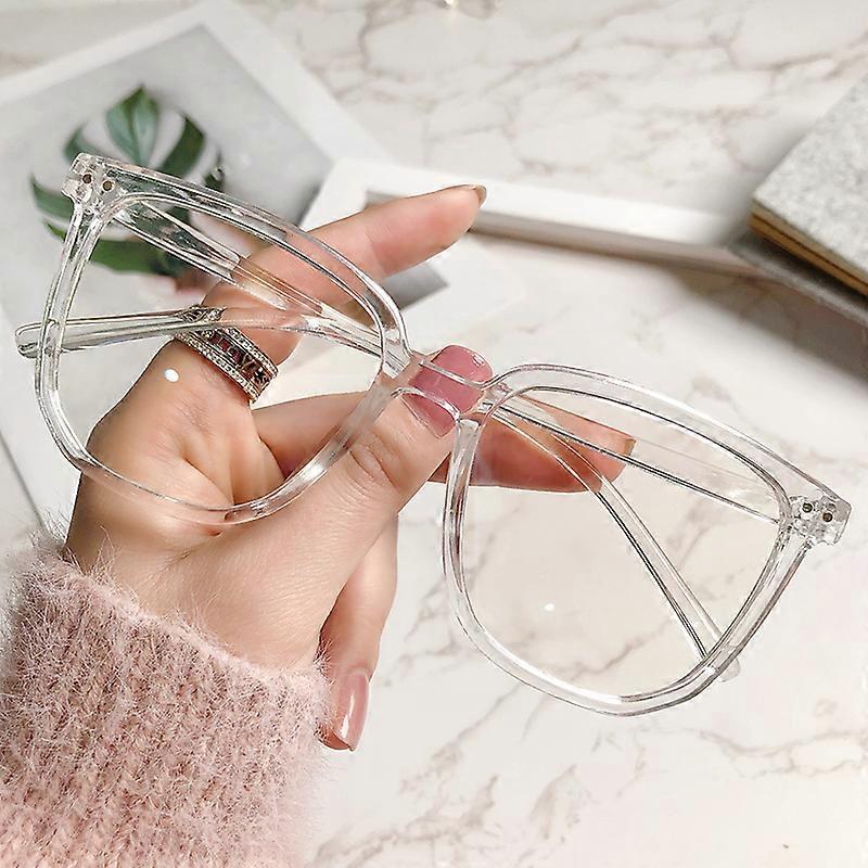 ZUEE Fashion Vintage Anti Blue Light Glasses Office Computer Goggles Unisex Round Frame Anti Radiation Video Gaming Eyewear