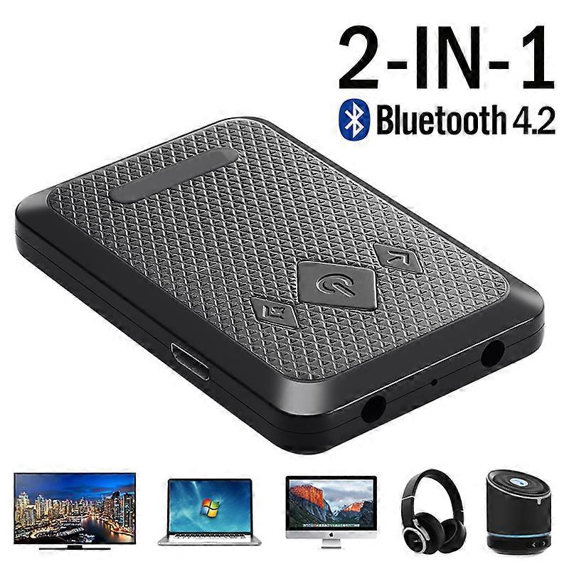 2in1 3.5mm Jack AUX Bluetooth 4.2 Adapter Wireless Bluetooth Transmitter Stereo Audio Music Adapter Receiver For Computer TV