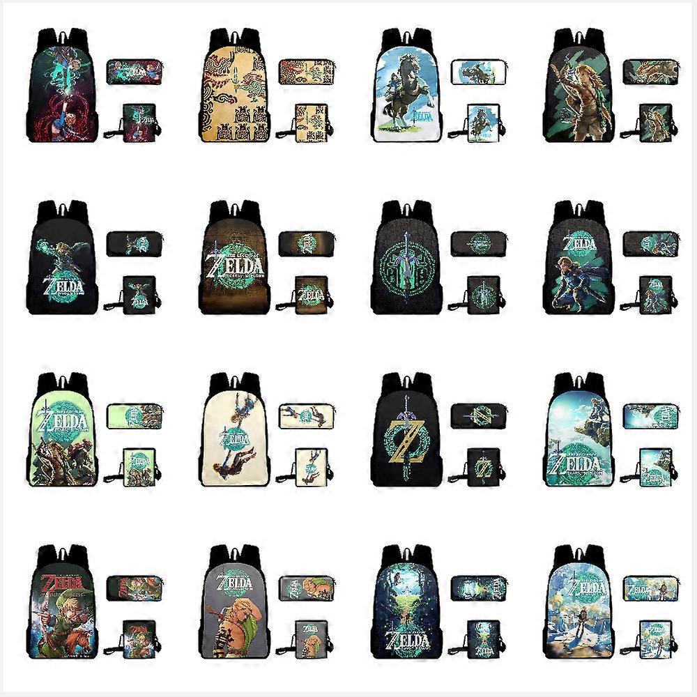 סט 3 יחידות האגדה של זלדה תיק אוכל תיק אוכל תרמיל תרמיל סט מארז עיפרון