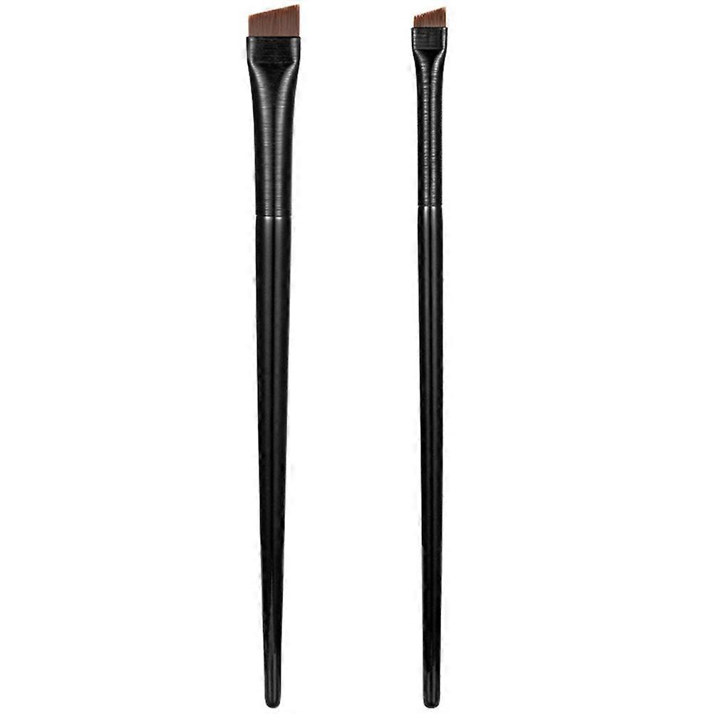 3 Sets Makeup Brushes Angled Eyeliner Brushes Ultra Fine Slanted Eyebrow Brushes