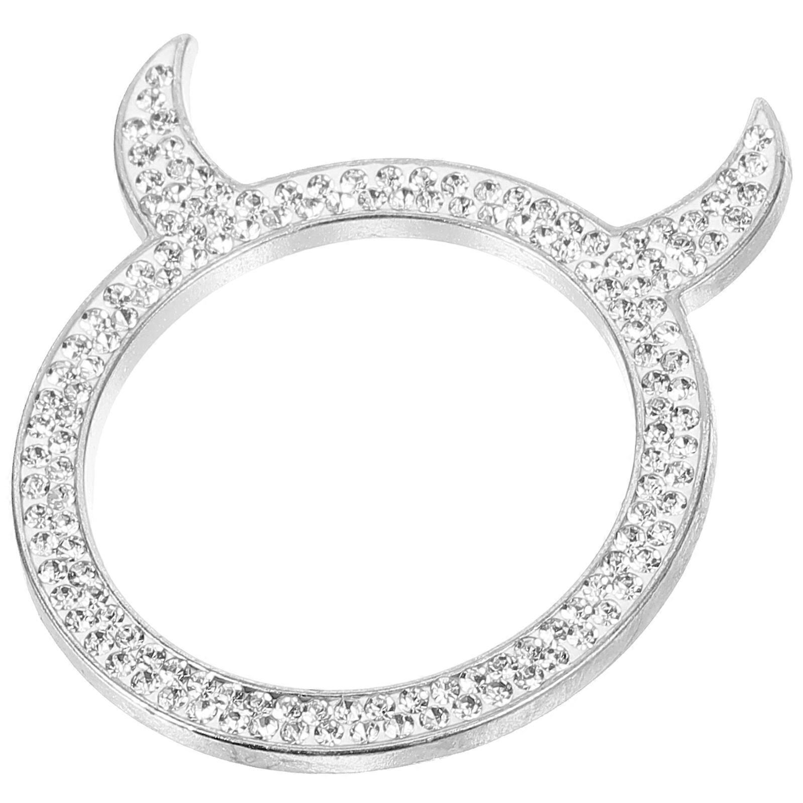 Push To Start Button Cover Rhinestone Start Stop Decorative Ring Interior Cover