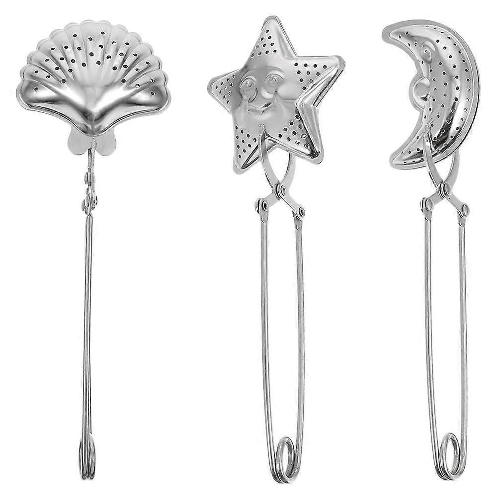 3 Pcs Mesh Strainer Moon Tea Infuser Mesh Tea Infuser Tea Leaf Strainer Fine Mesh Tea Strainer