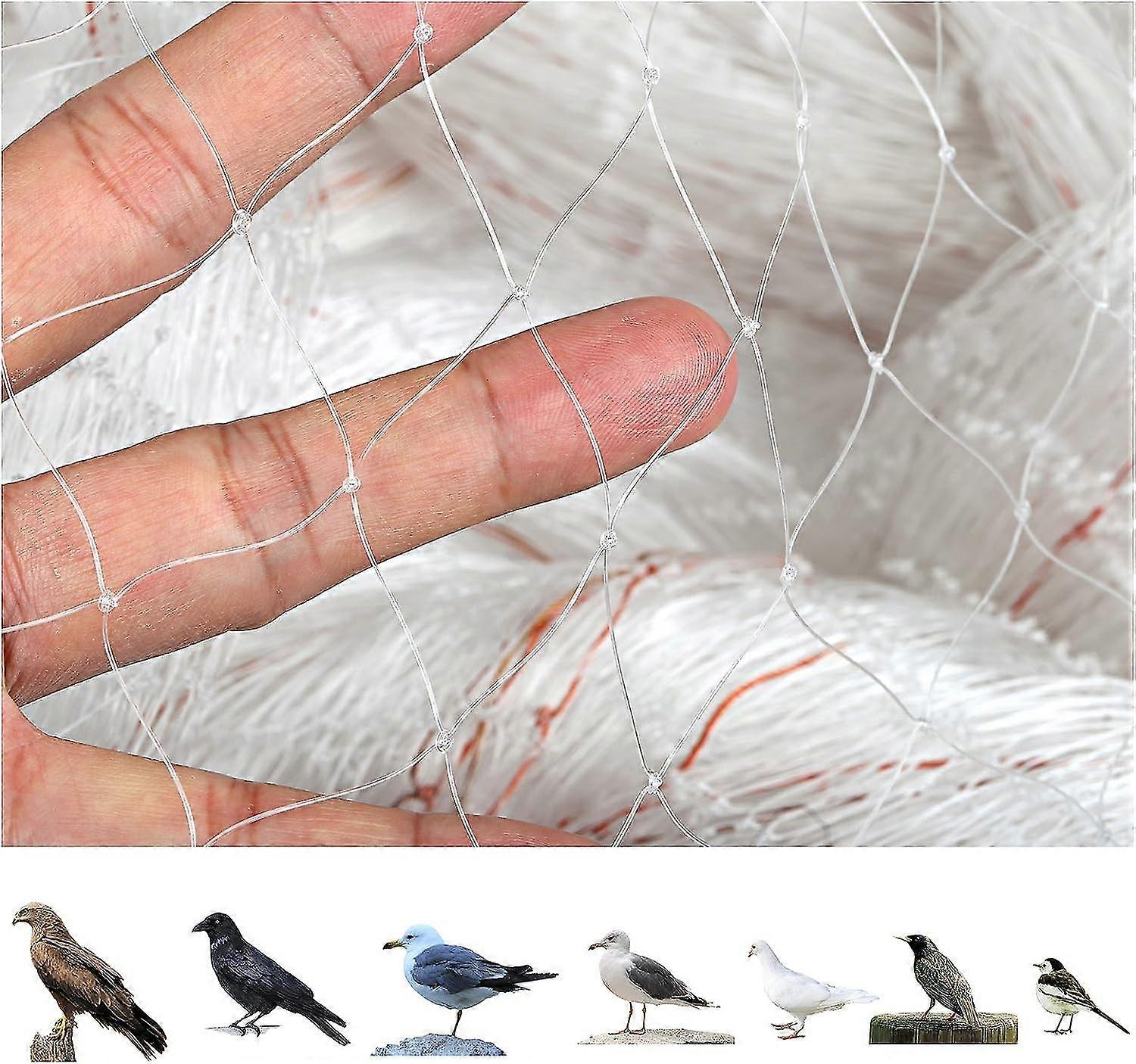 10.1 X 4m Garden Anti Bird Netting Net Protect Plants And Fruit Trees, Translucent