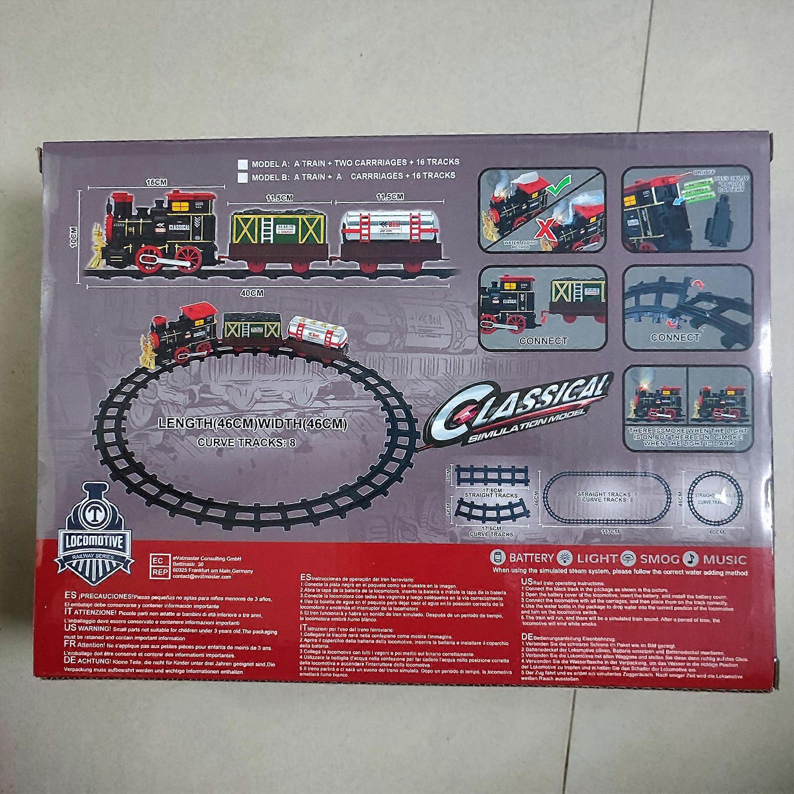 Christmas Train Set For Kids Model Train Toy Set Railway Car Tracks ...