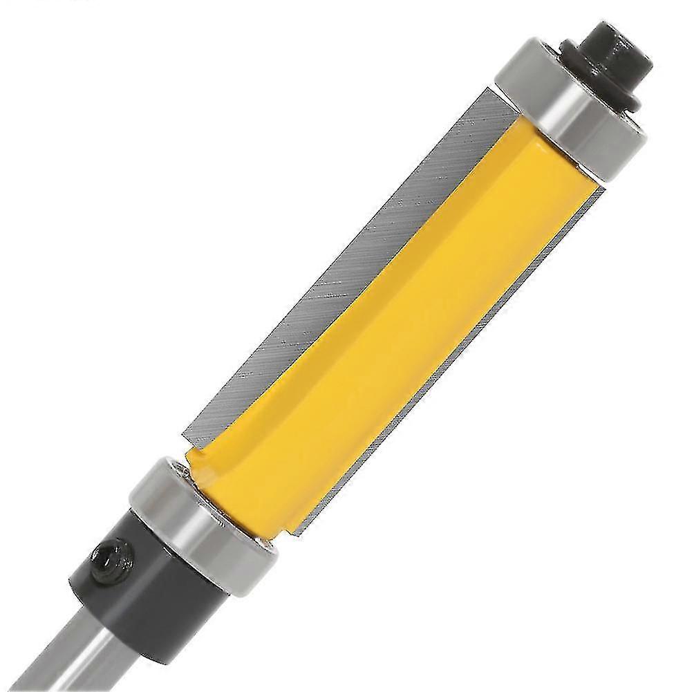 Woodworking Router Durable Router Bit, Straight Edge Guide Cutter Woodworking Cutter Wood Edge Finishing Tool Shank With Bearings(1pc, Yellow)