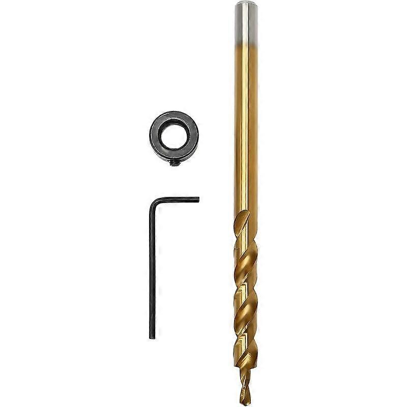 Sun Flower HSS Woodworking Drill Bits 3/8"(9.5mm) Hex Shank Drill Bits with Depth Stop