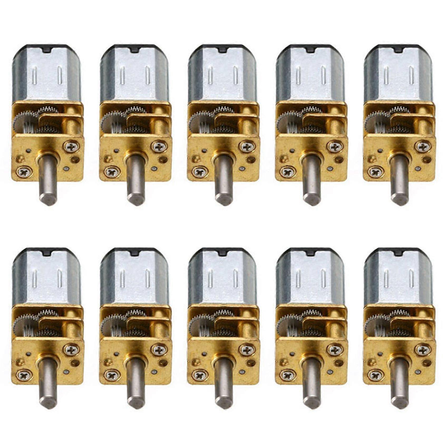 10pc 30rpm N20 -ταχύτητα κινητήρα γραναζιών DC 6v μείωσης γραναζιών κινητήρες με τον μεταλλικό τροχό κιβωτίων ταχυτήτων