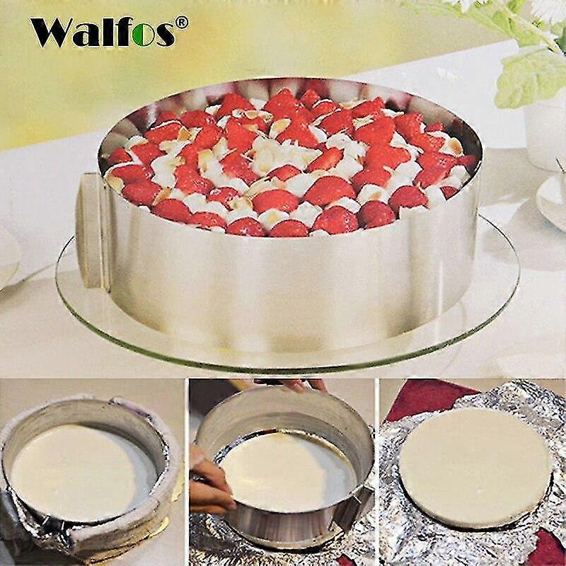 stainless steel adjustable cake retractable circle mousse ring mould