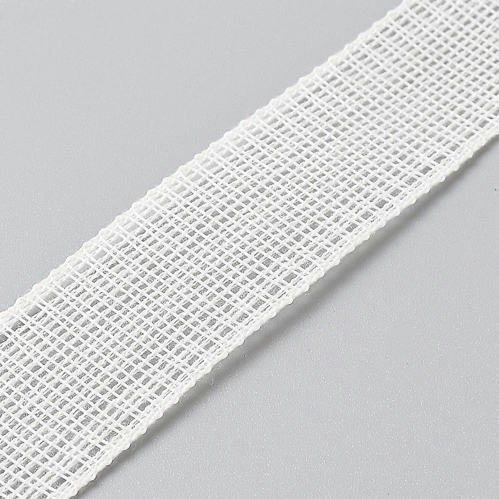 Polyester Ribbon for Clothes Accessory Beige 1 inch(26mm) about 5.47 Yards(5m)/Roll