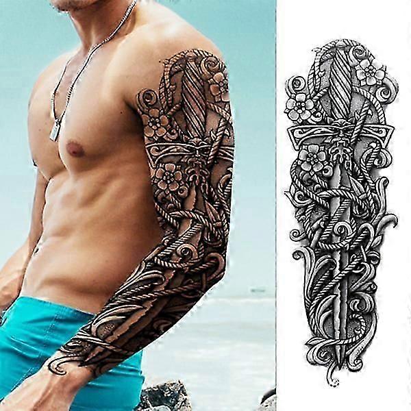 Temporary Tattoo Sleeve - Black