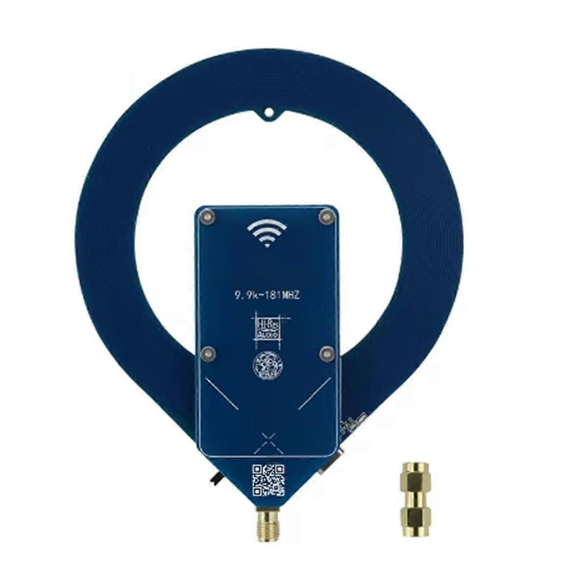 10KHz-180MHz Mini Active Antenna LW/MW/SW/FM Aviation Portable High Gain Loop Antenna Compatible SM
