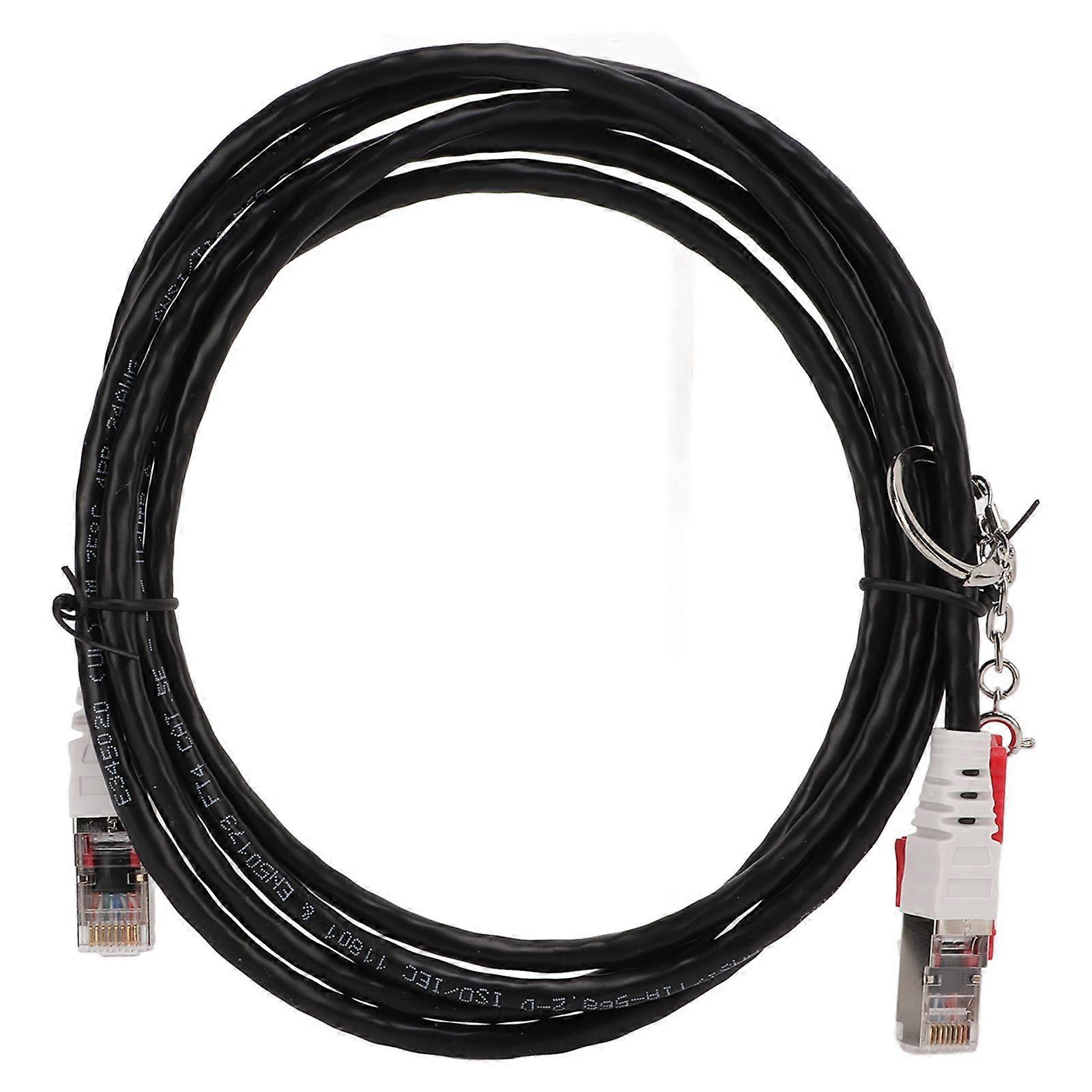 TFS10202L 2m Cat5e Ethernet Cable with Lock Twisted Pair Network Jumper Internet Cable