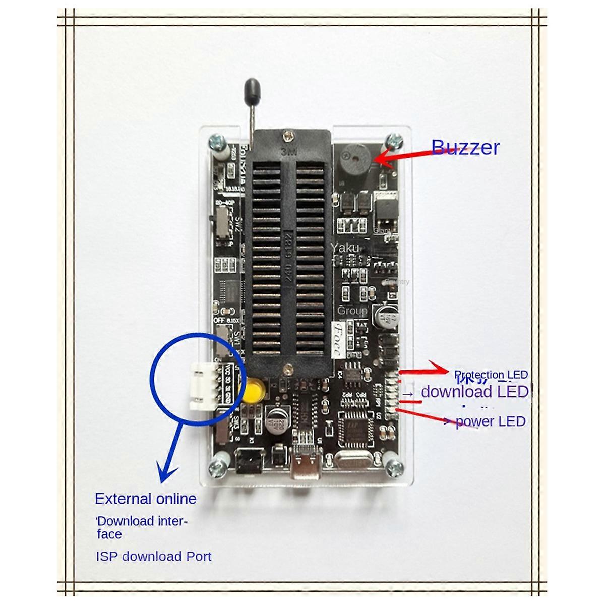 STC MCU Offline Download, Burn and Write Programmer for Mass Production Without Cold Start Applicable to All Models