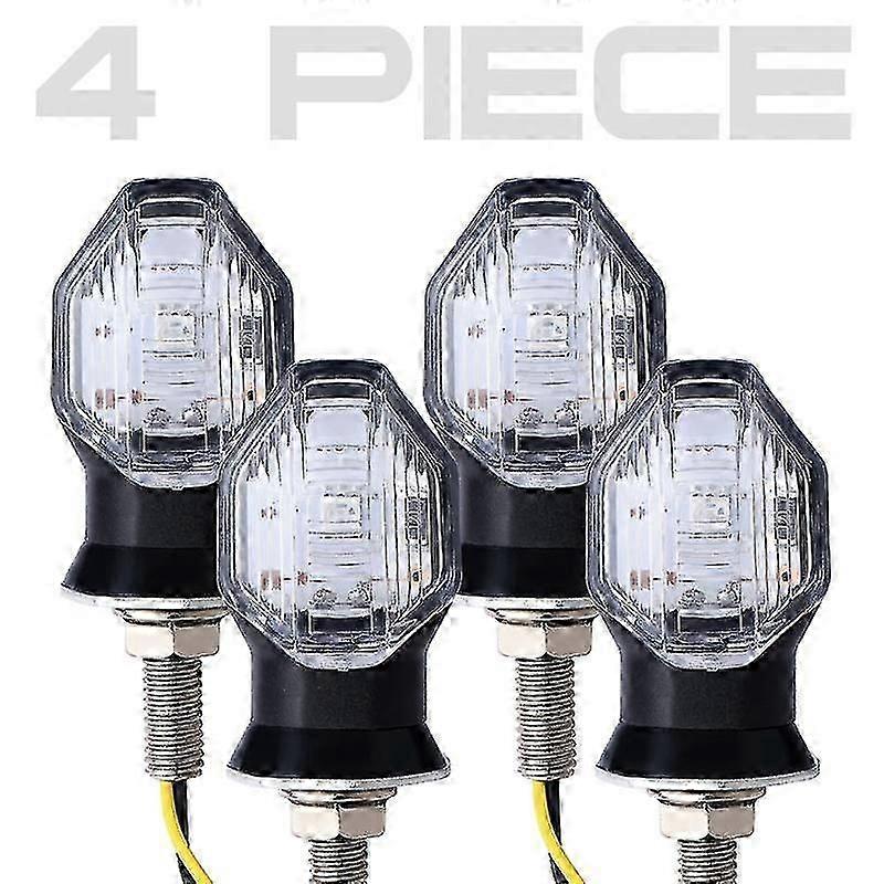 ユニバーサルミニオートバイLEDターンシグナルインジケーターフラッシャー琥珀色ライトウィンカーClignotant Moto ホンダ用スズキ用ヤマハ用