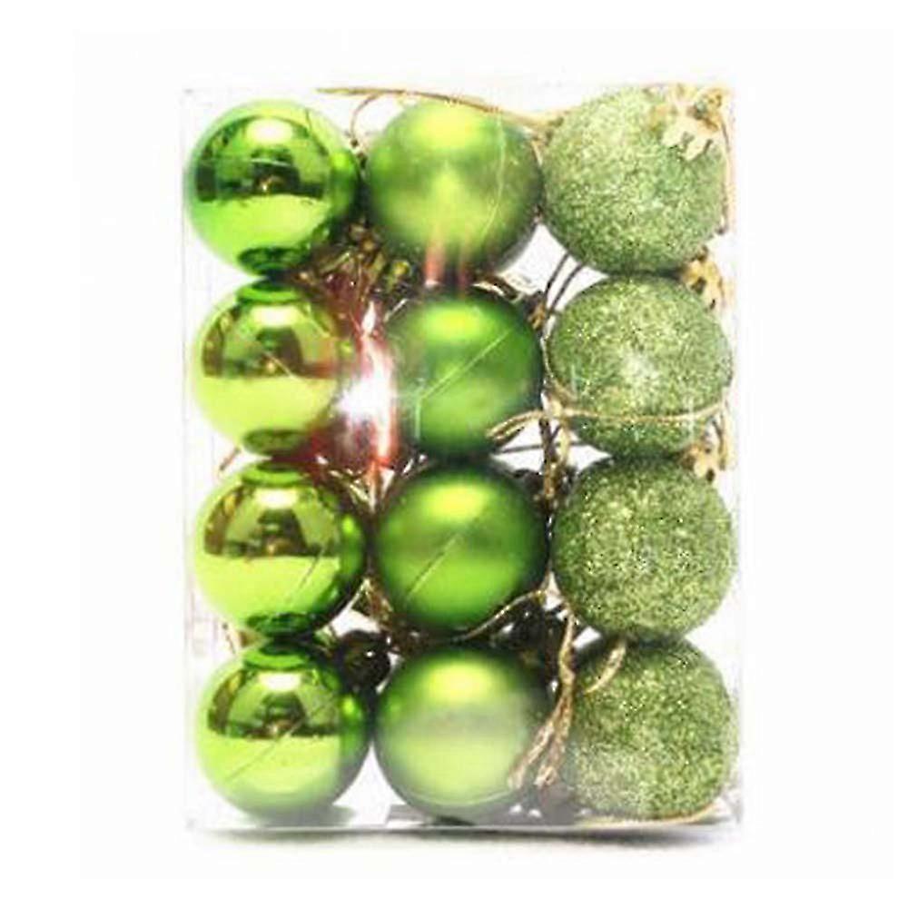 24pcs Small Christmas Ball Ornaments - Multicolor Pastel Tree Decorations
