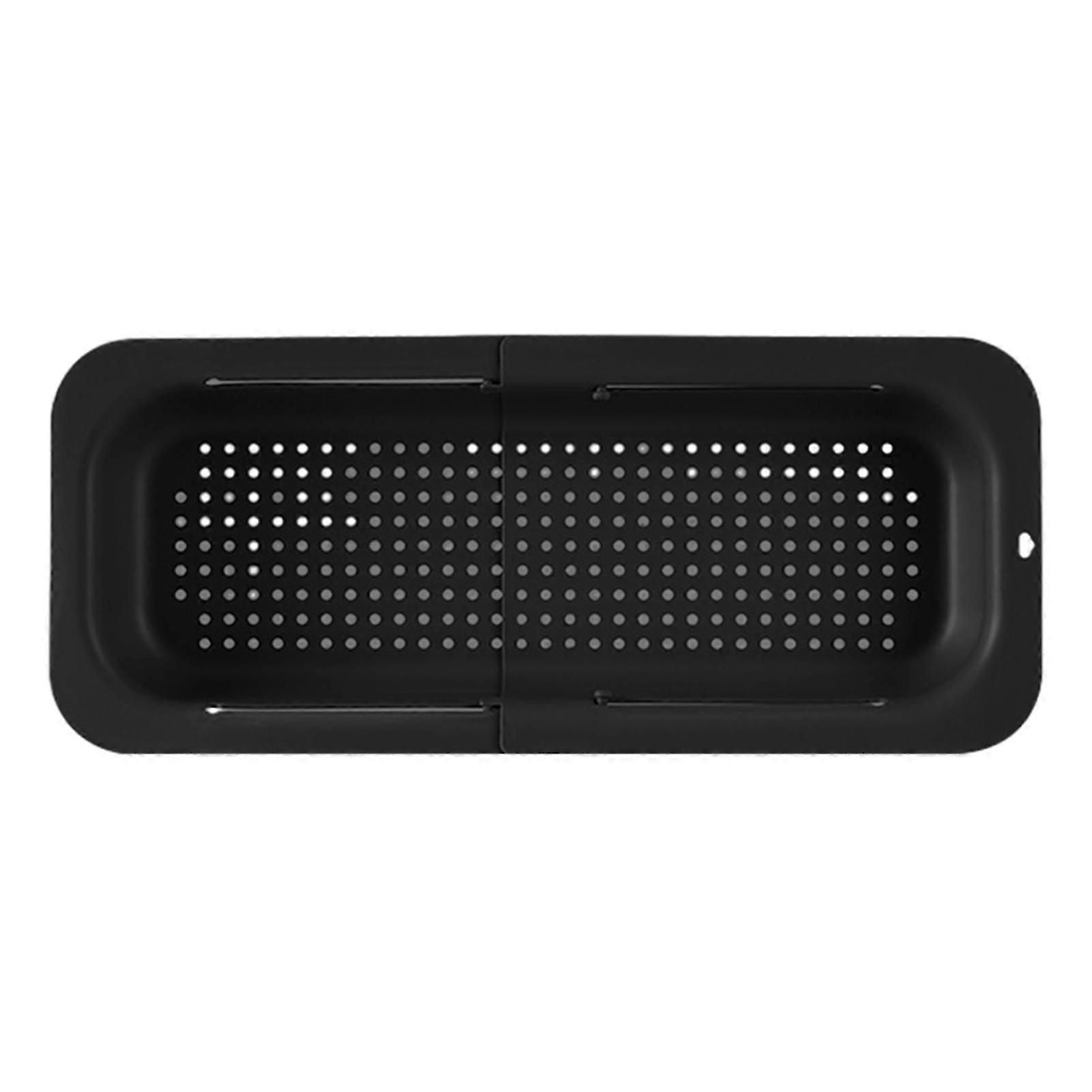 Retractable Drain Basket Over The Sink Multifunctional Grade PP Extendable Fruit Vegetable Washing Drainer Colander Strainer Bowl Tableware Container