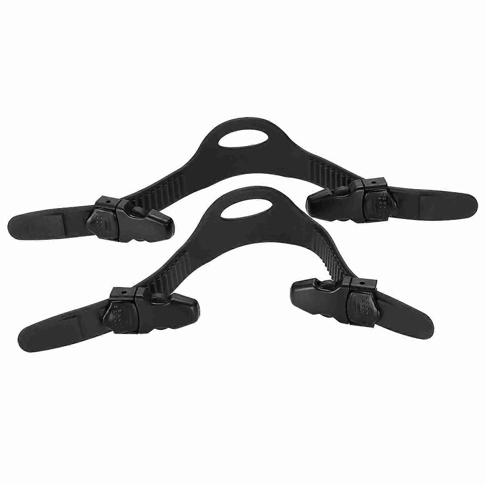 1Pair Diving Adjustable Scuba Diving Fins Straps Accessory (M)