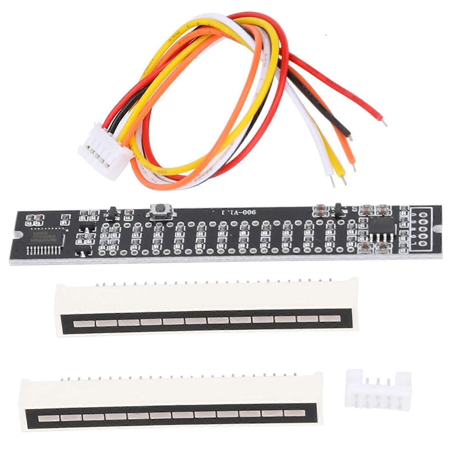 Stereo Level Indicator with Dual 12 Bit LED VU Meter Light Lamp Analyzer Display Speed Board for Enhanced Audios Visual Experience