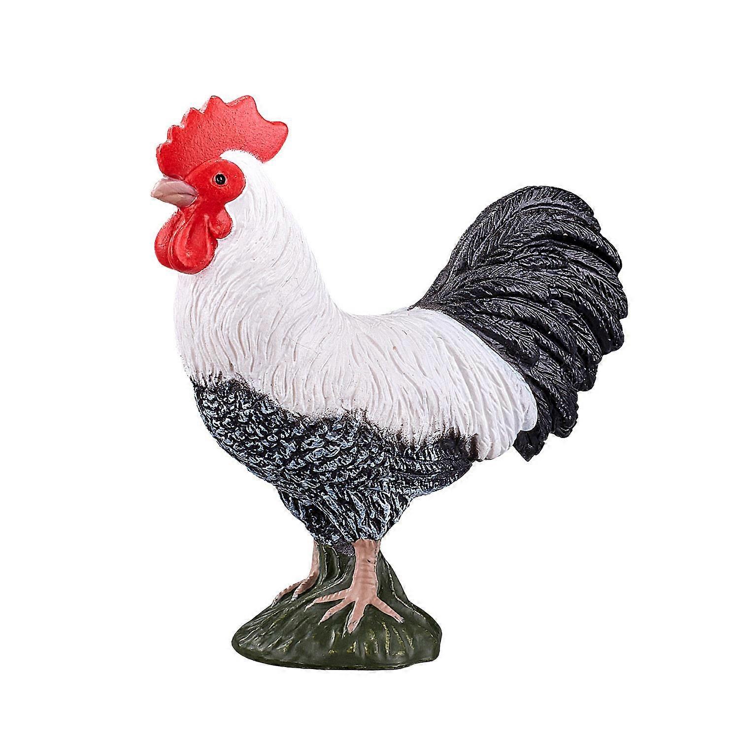 Cockerel Bird Toy Figure 6 cm Height Approx Mojo Fun 387051 Farm
