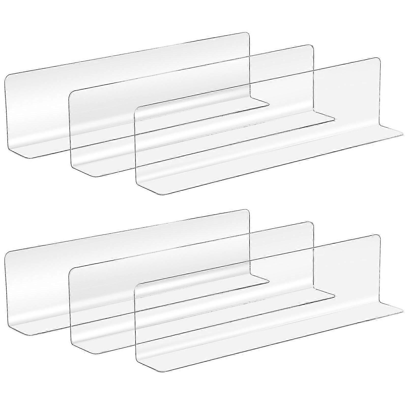 20 Pcs Magnetic Shelves Supermarket Shelf Dividers Pvc Shelf Divider Shelf Divider Rack Plastic Shelf Dividers