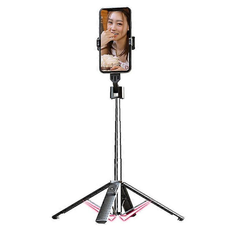 Mobile Phone Live Broadcast Bracket Bluetooth Telescopic Selfie Tripod, High: 100CM (Stainless Steel)