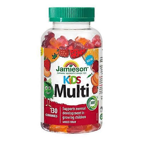 Jamieson Vitamins 儿童复合维生素软糖 橙子、樱桃、覆盆子味，130 粒软糖