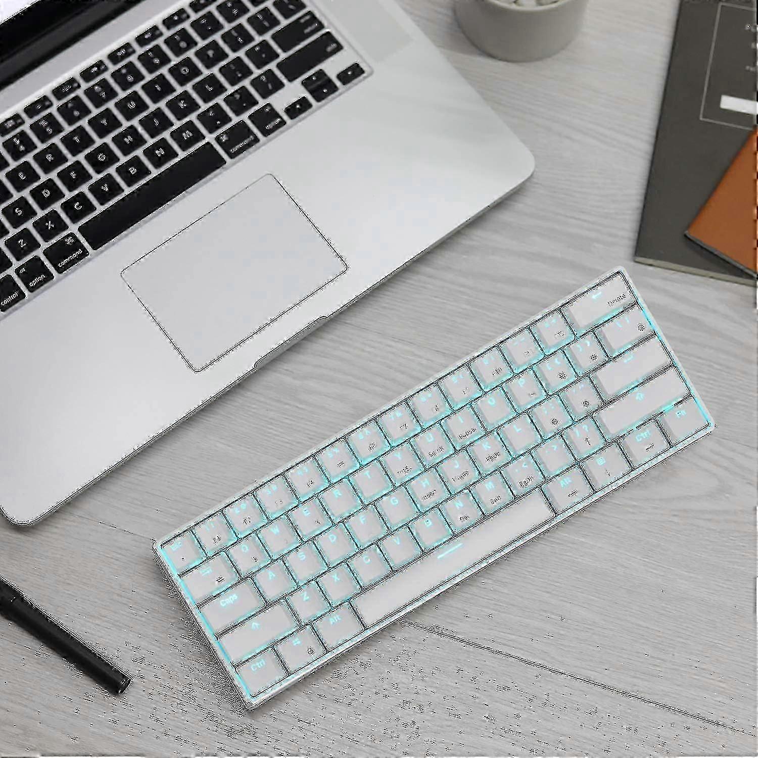 Rk Royal Kludge Rk61 Wireless 60% Mechanical Keyboard, 61 Keys Bluetooth Mechanical Keyboard, Compac f54