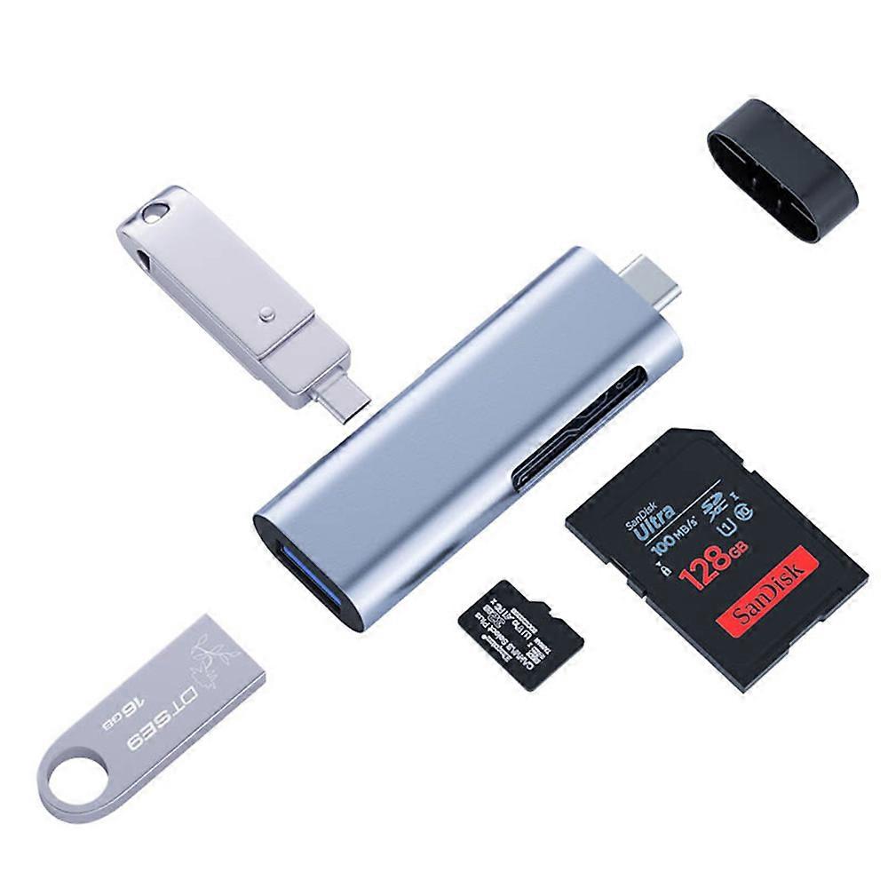 Usb 3.0 Dual Slot Adapter, Nano Memory Card Reader For Plug And Play
