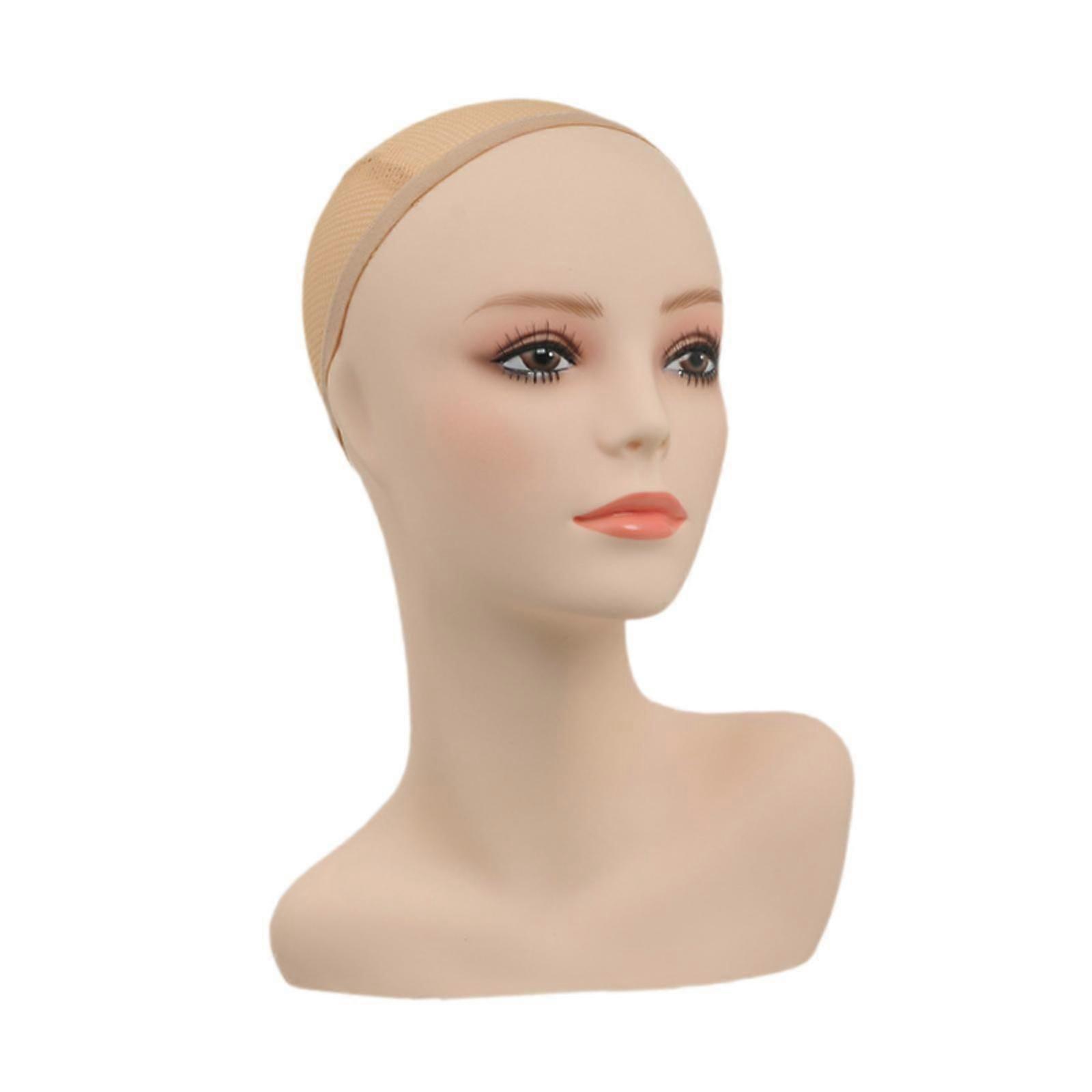 Female Mannequin Head with Shoulder Displaying Display Manikin Head for Wig