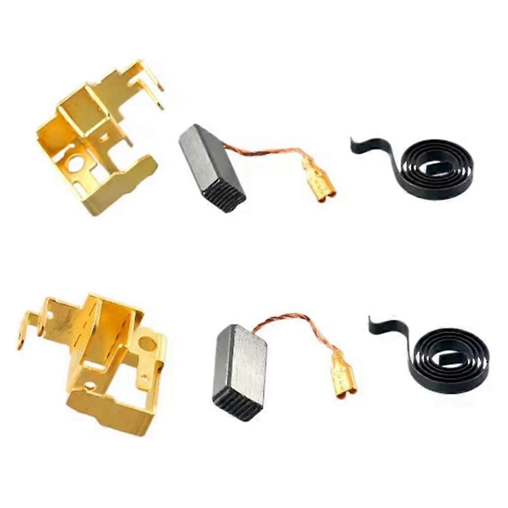 6pcs Carbon Brushes & Holder & Spring Set for Replacement GWS6- Brushes Black Angle Grinder Accesso