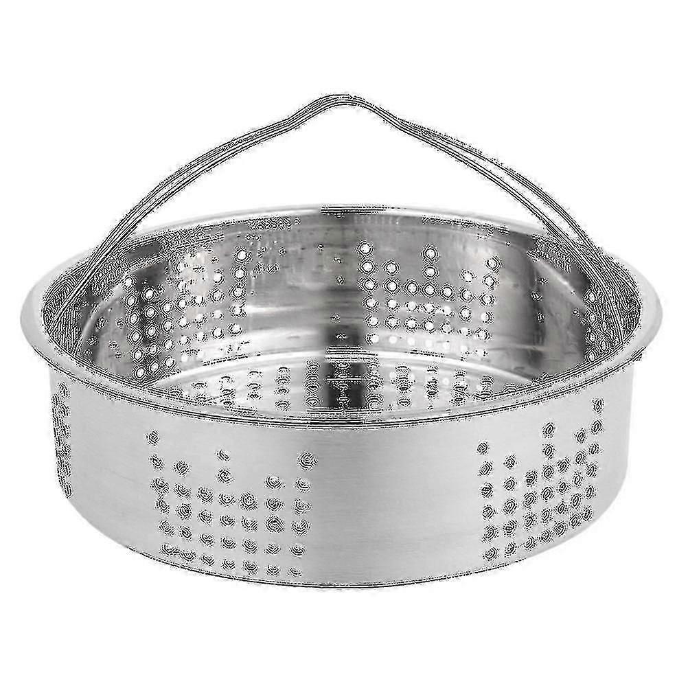 1 Pc Stainless Steel Food Steamer Multi-function Steaming Plate Cookware With Handle
