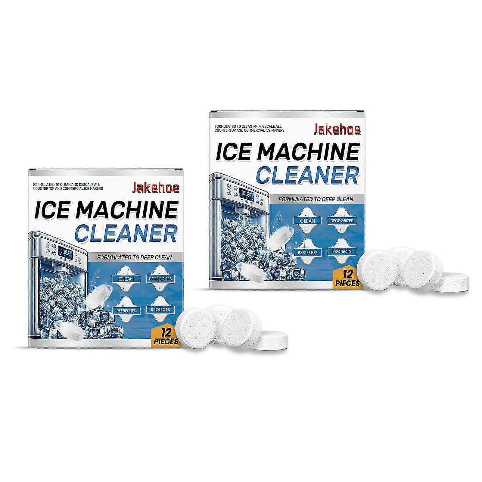 Ice Machine Cleaning Descaler - Ice Maker Care Descaling Deodorizing For Multiple Brands Ice Makers 2pcs