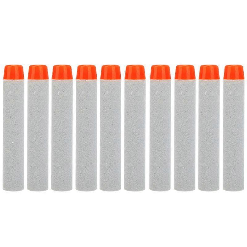 ZD-100Pcs/Set 7.2x1.3cm Solid Round Head Bullets for Nerf N-strike Elite Series Blasters EVA