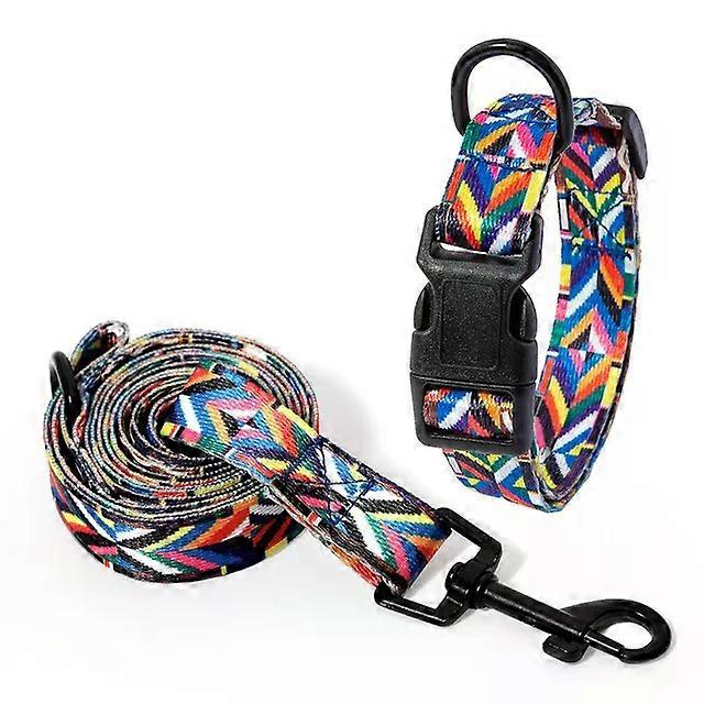 Unbrand Pet Collar Leash Set Dog And Cat Collar And Adjustable Leash Scarf pet supplies Adjustable l