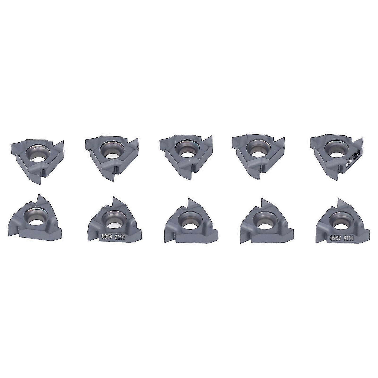 10Pcs Carbide Turning Insert Set Exquisite Workmanship High Hardness Stable Milling Insert for CNC Lathe