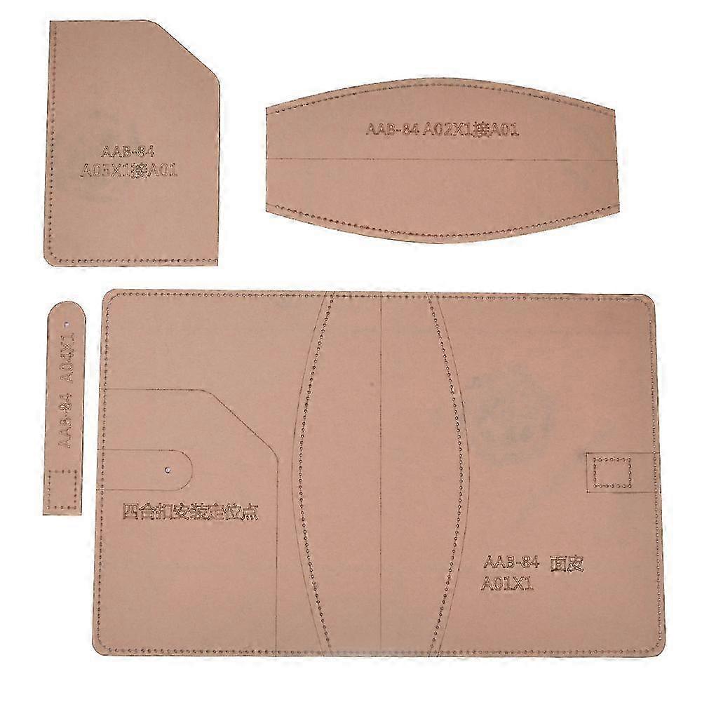 Leather Template Set Transparent Acrylic DIY Hand Made Notebook Cover Craft Tool