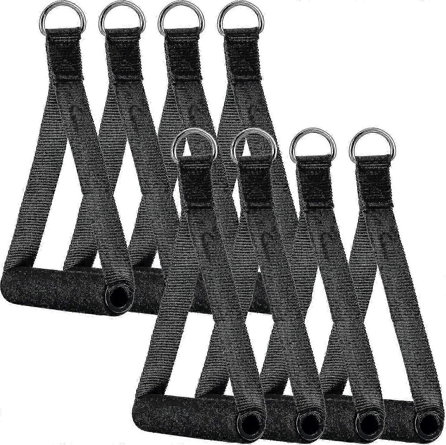8 Piece Resistance Band Handle Exercise Replacement Gym Band Cable Machine Attachment