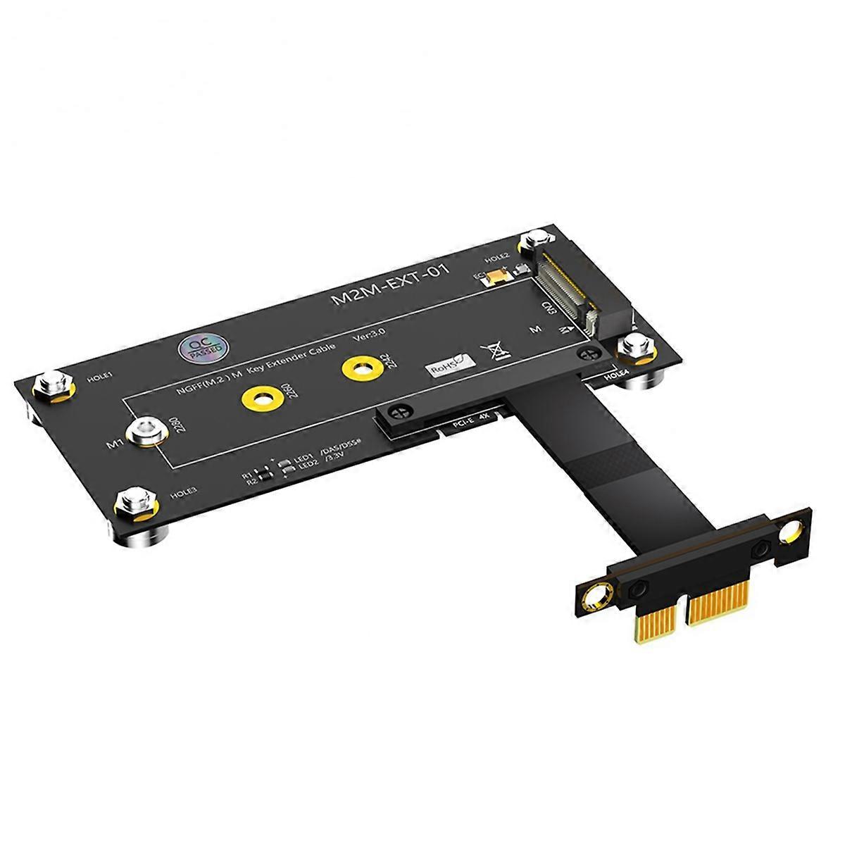 For M.2 NGFF NVME M-Key SSD to PCI-E 1X Extension Cable for PC
