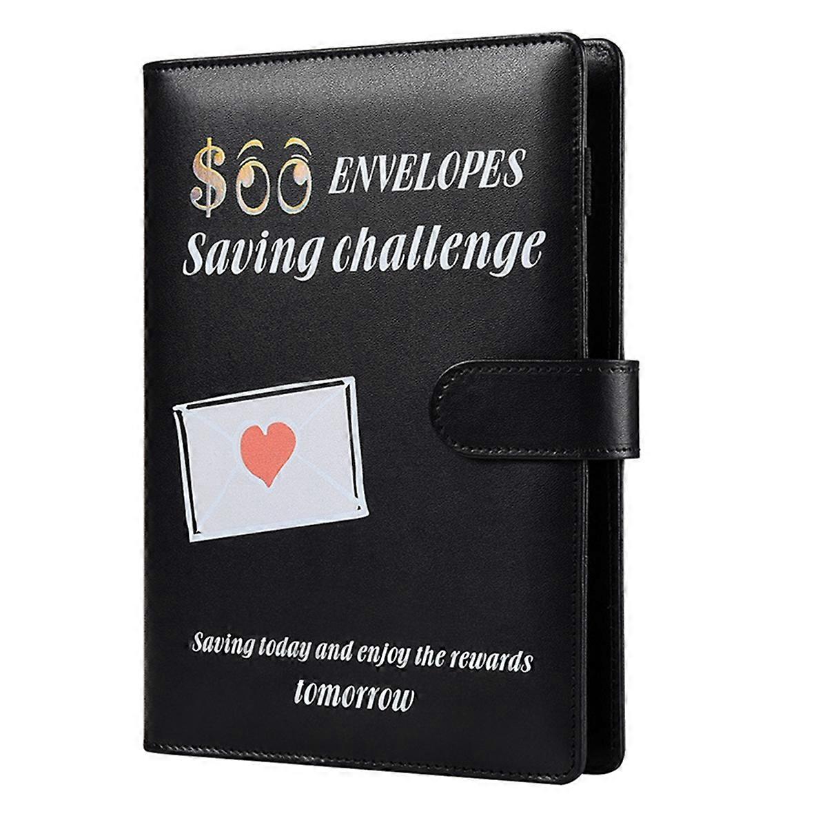 100 Envelopes A5 Money Saving Budget Binder Black
