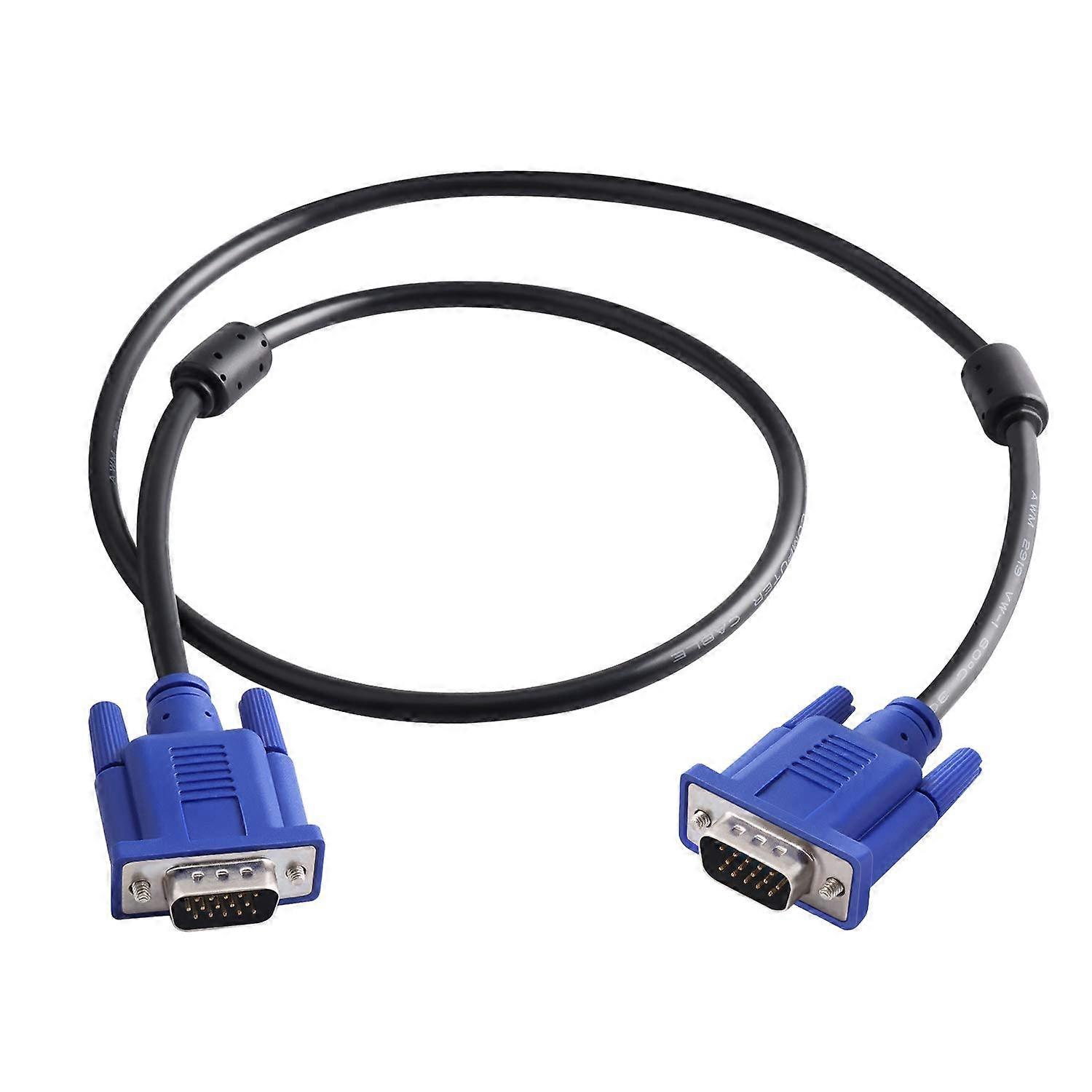VGA to VGA Monitor Cable 3 Feet HD15 Male to Male Compatible with TV, Computer, Projector, and More