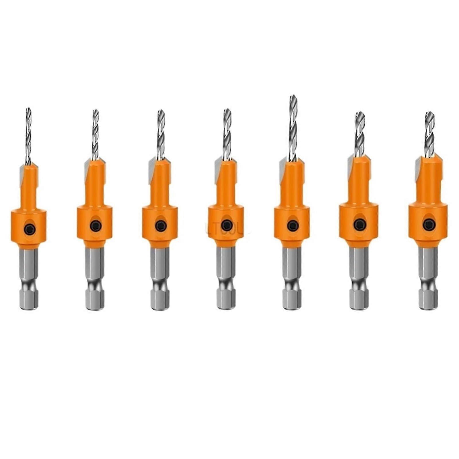 Hexagonal Shank Countersunk Drill Woodworking Drill Bits High Speed Steel 2.5x8 Double Edged Punch For Woodworking